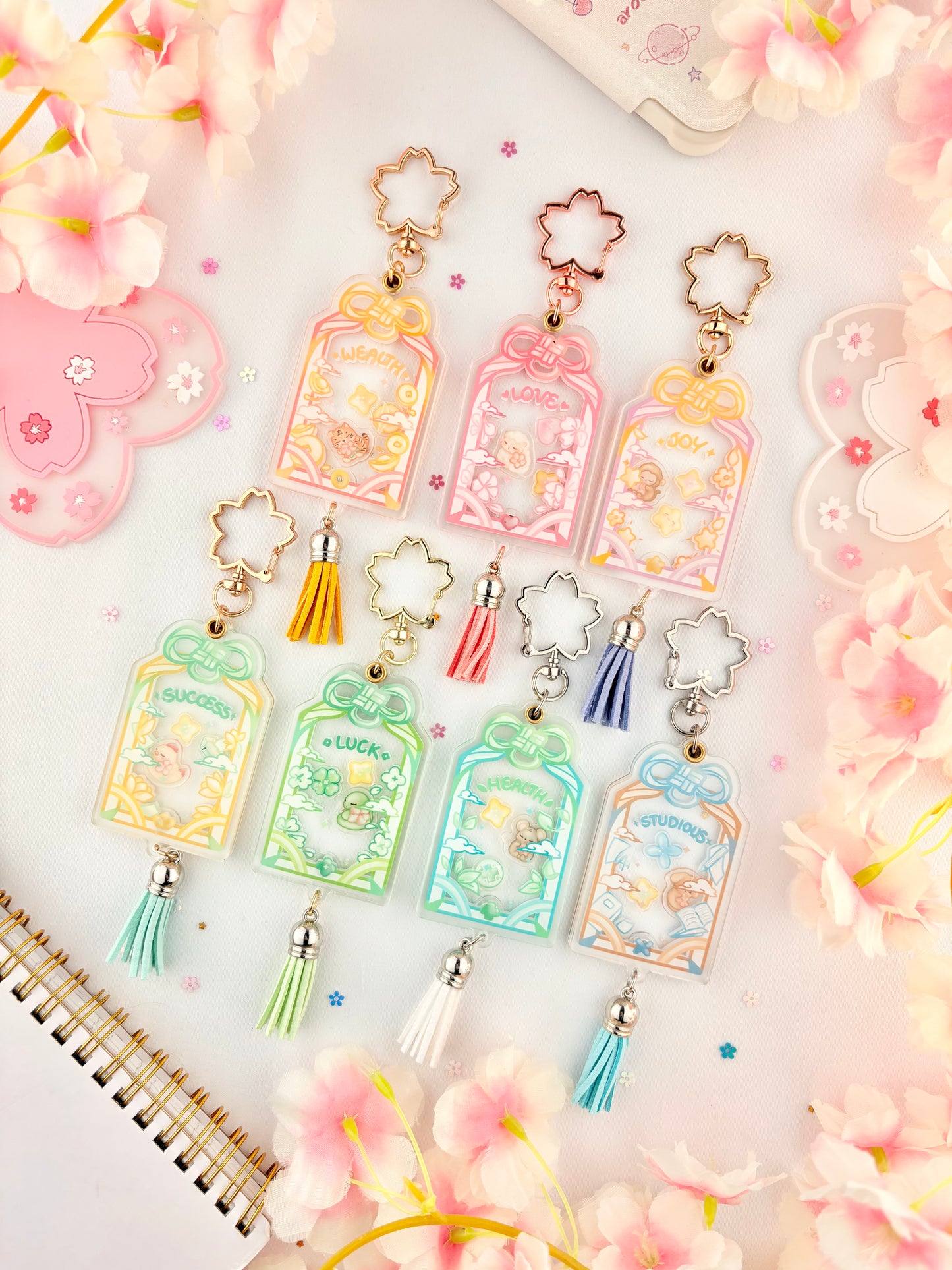 Omamori Shaker Keychains