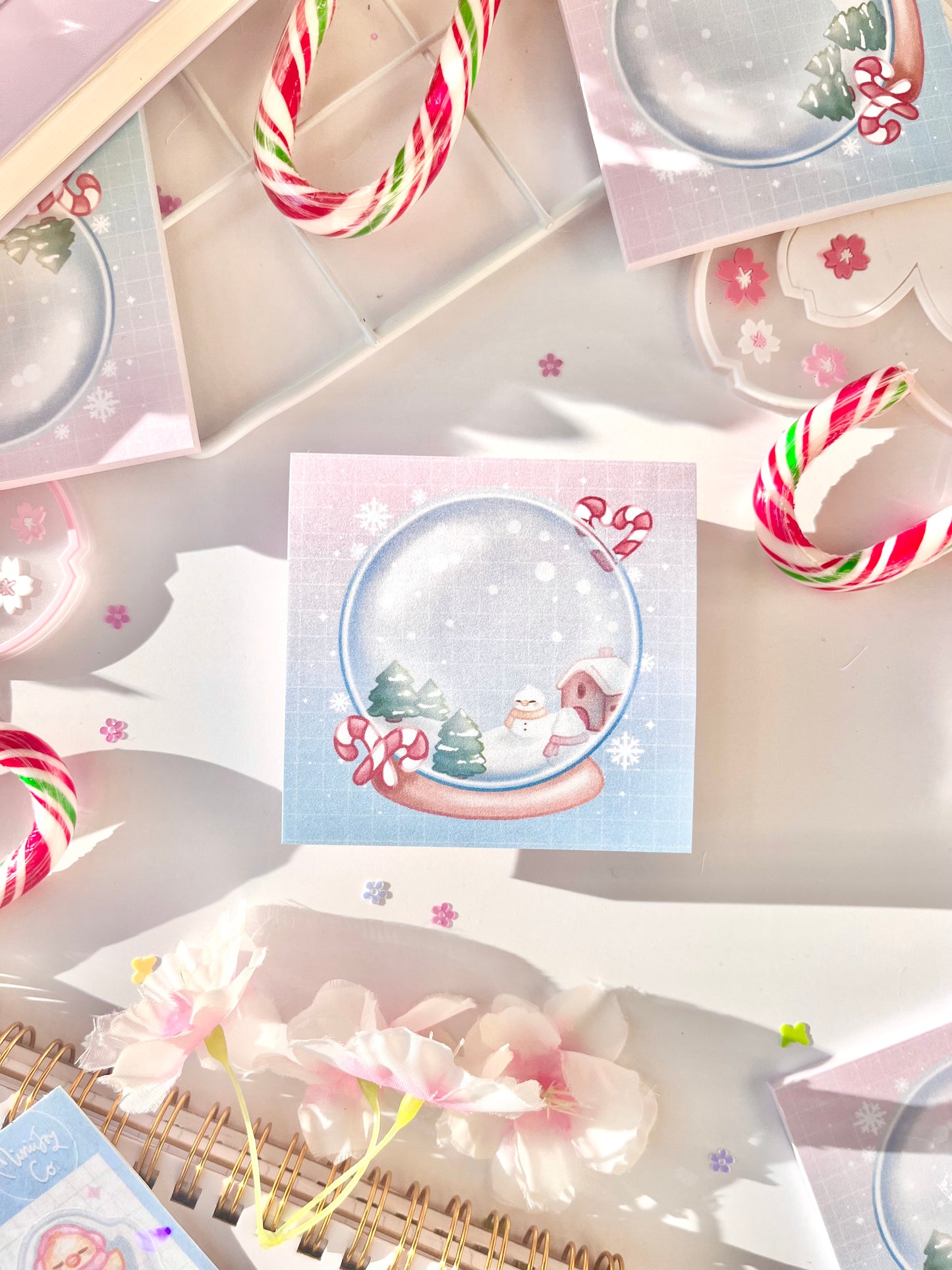 Snow Globe Sticky Note