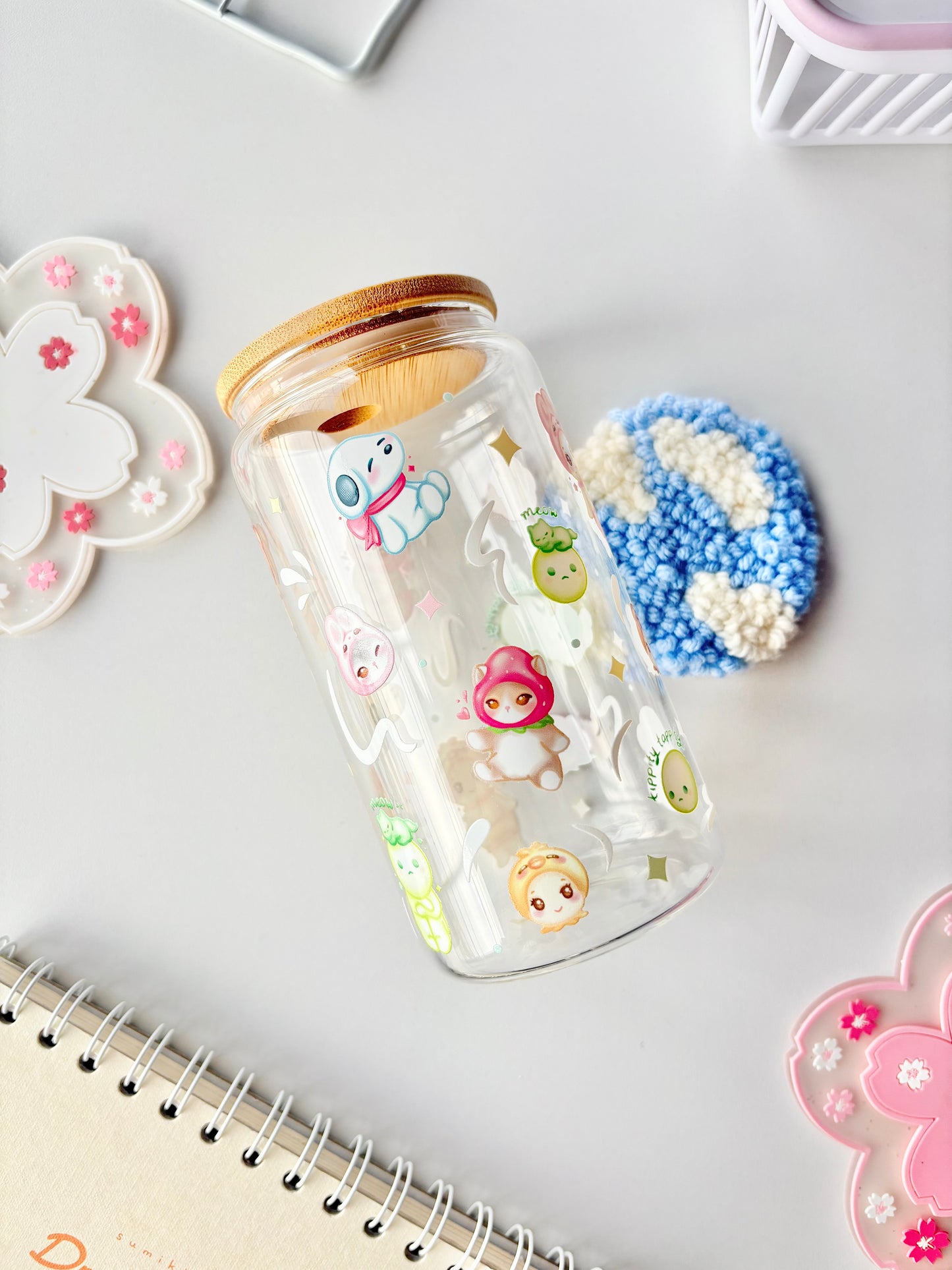 Trinket Friends Glass Cup