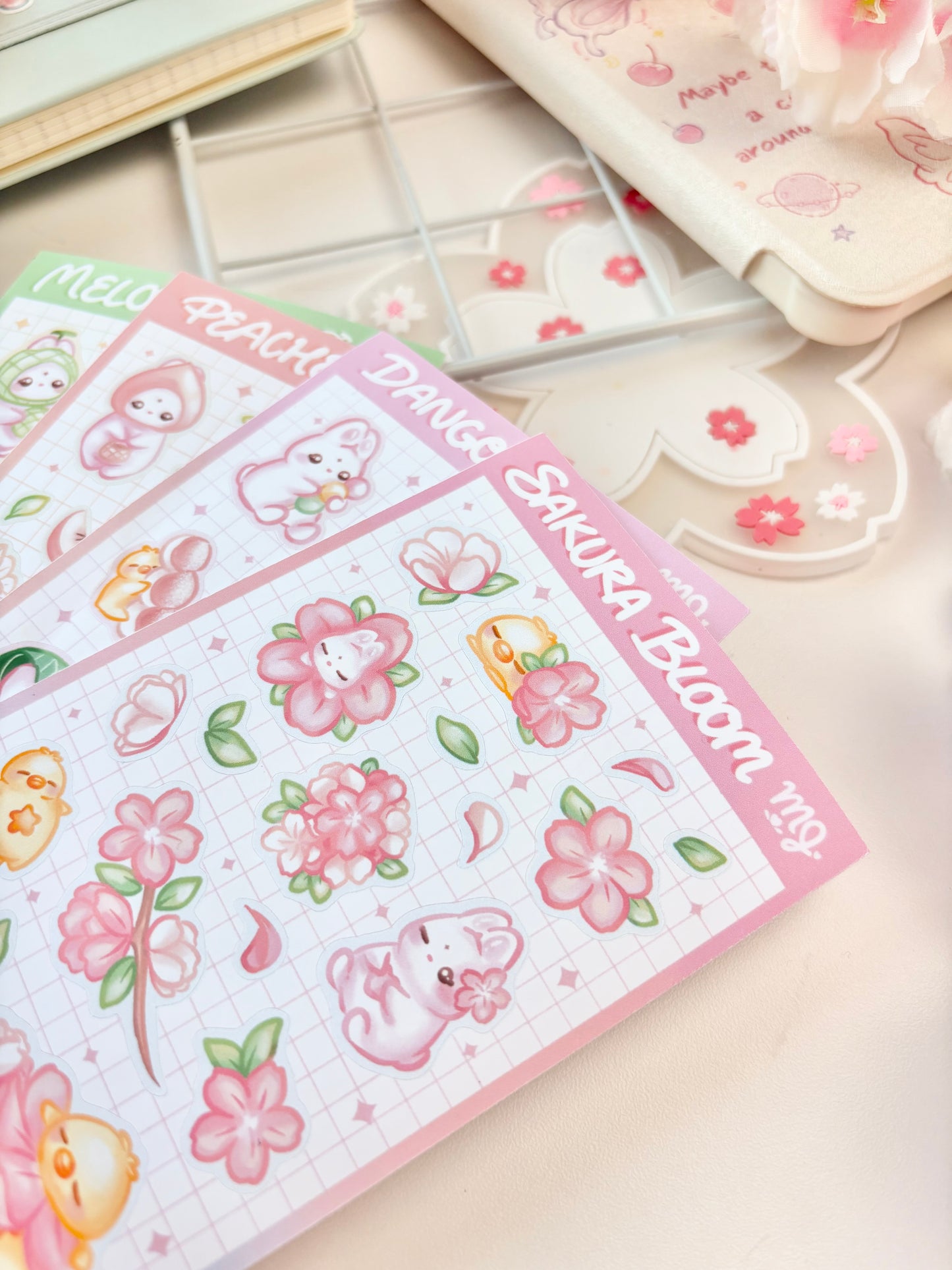 Spring Sticker Sheets Matte Bundle (Set of 4)