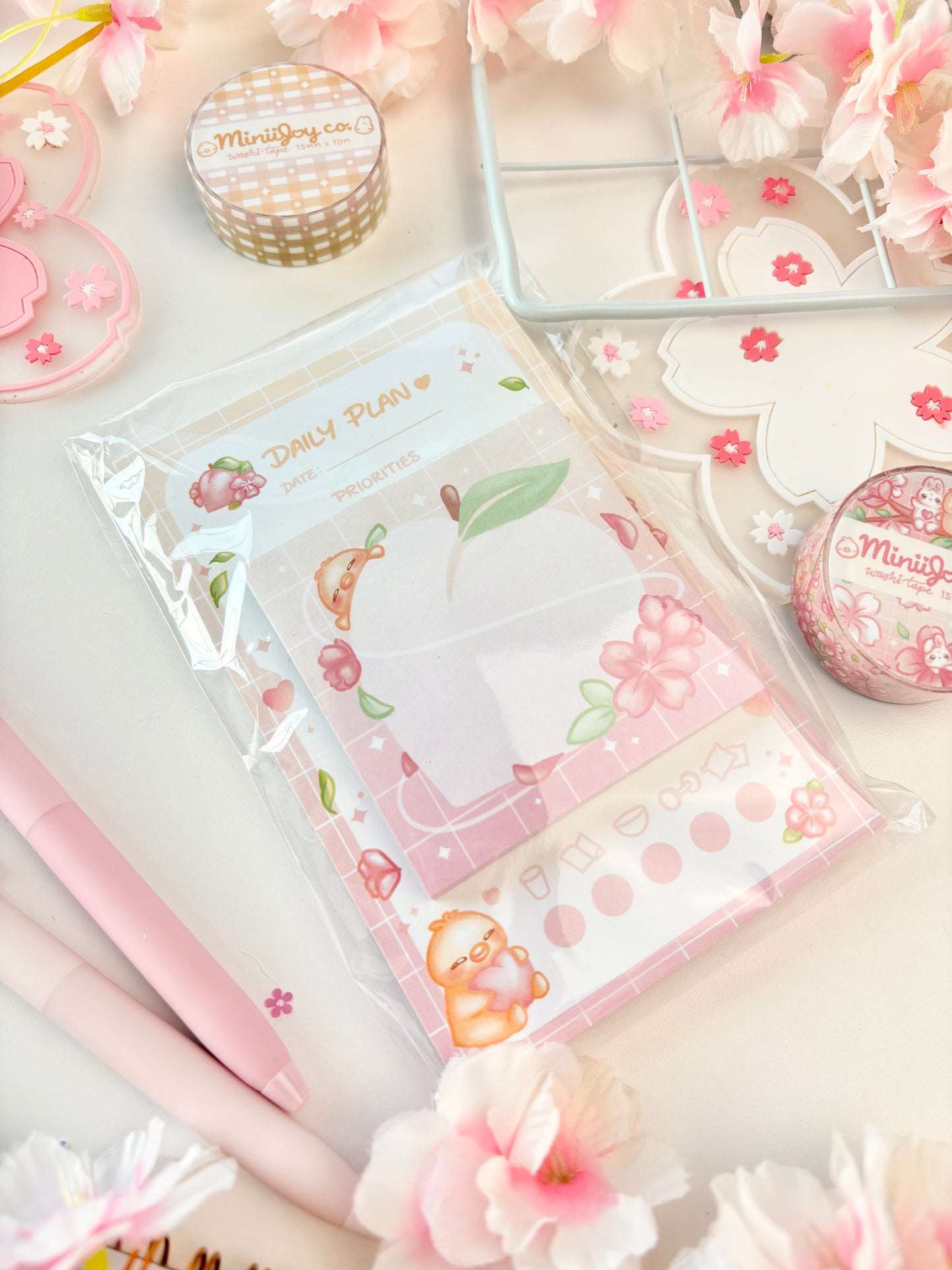 Sakura Peach Memo Set