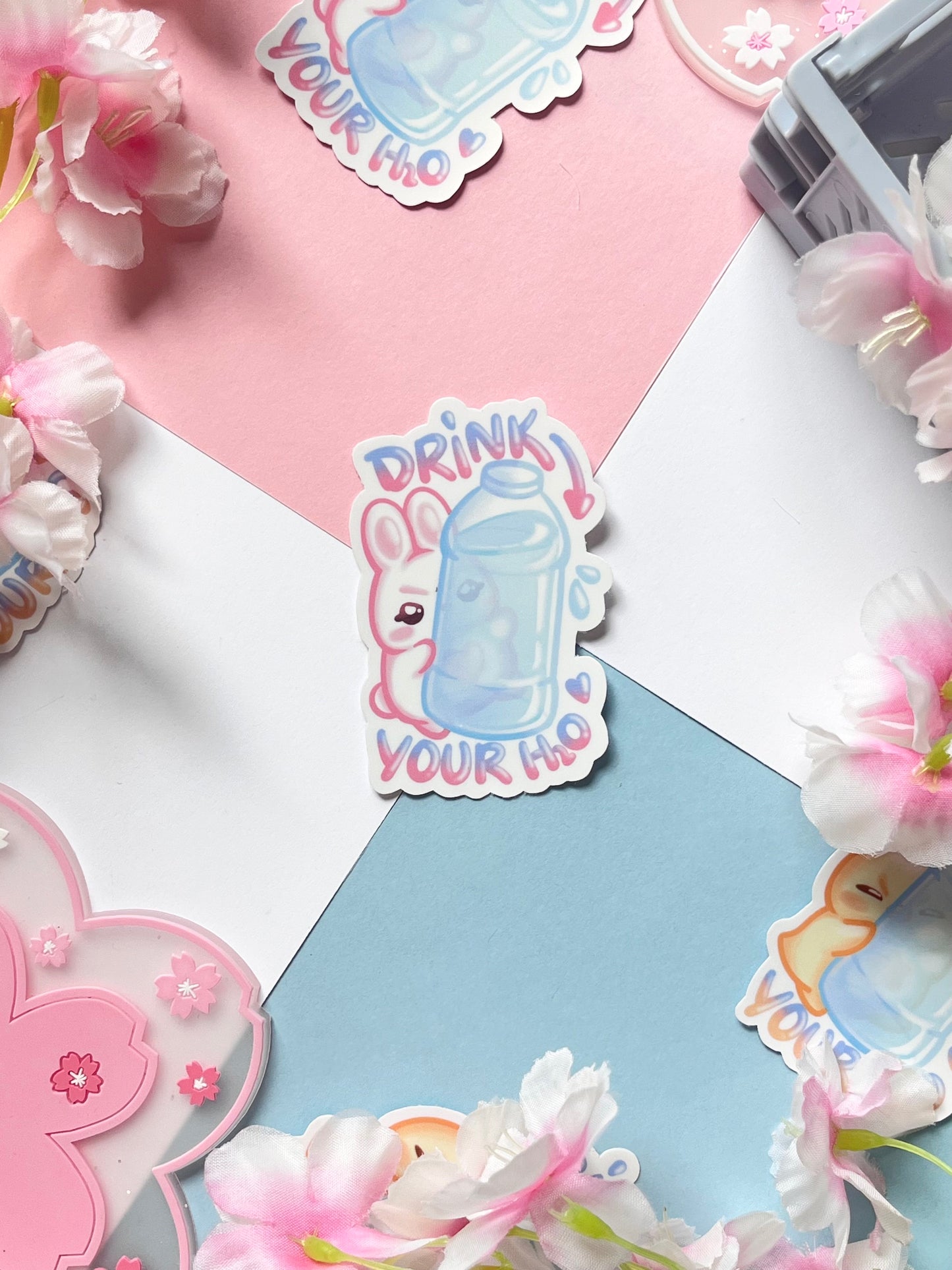 Drink Your Water Sticker - Buns