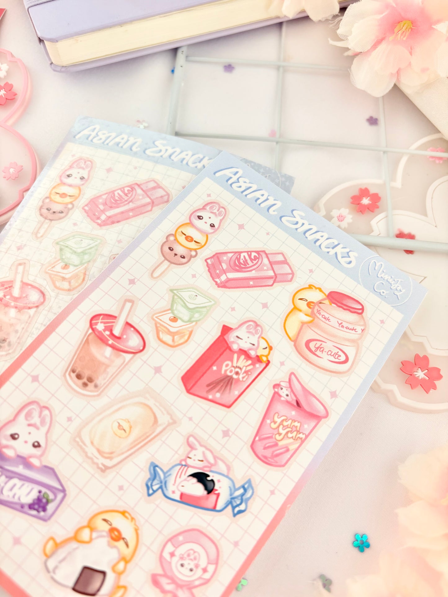 Asian Snacks Sticker Sheet