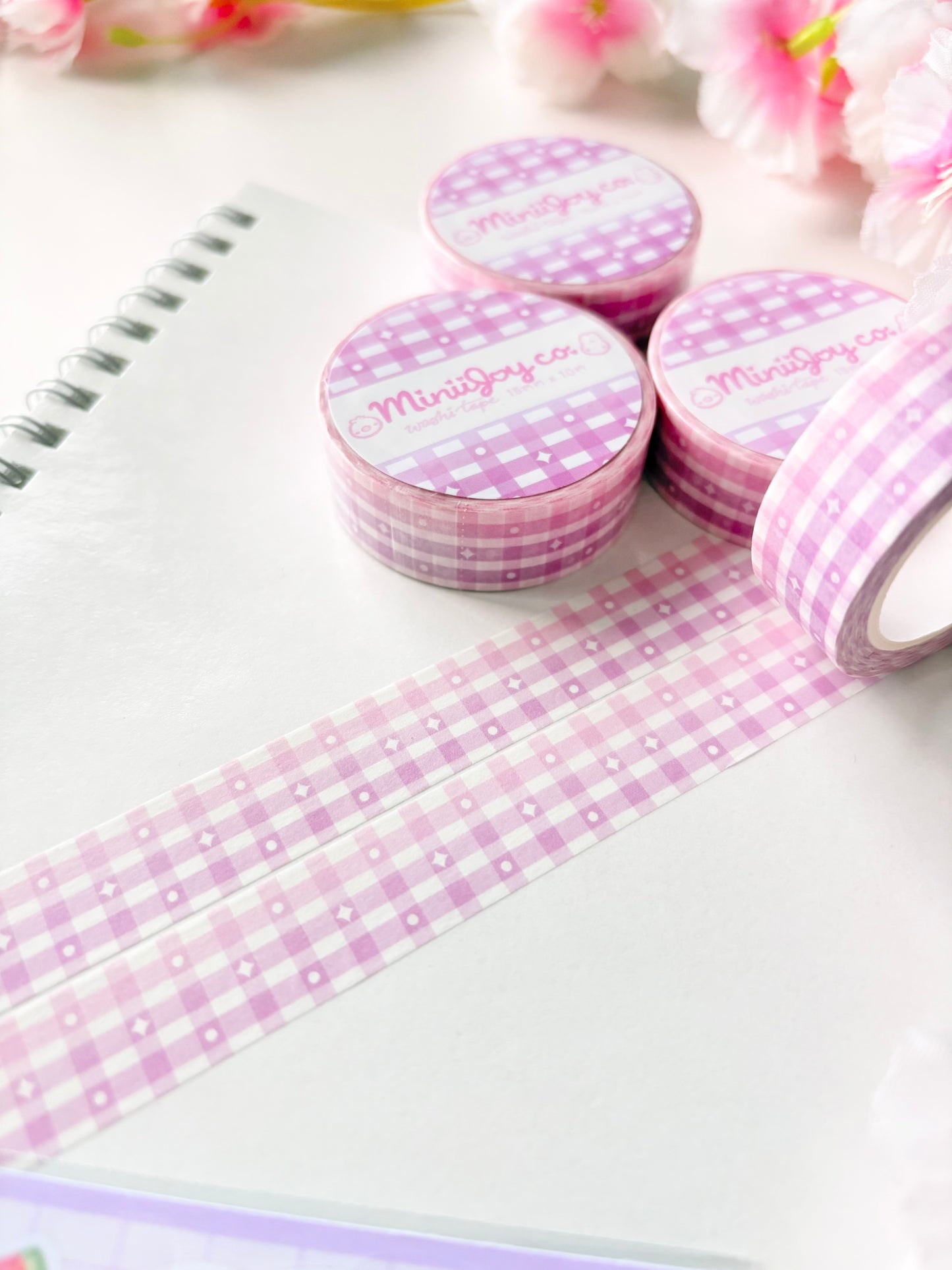 Gingham Gradient Washi Tape V1 - Purple