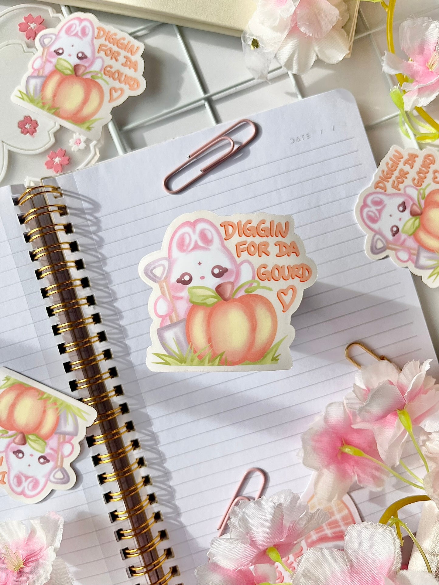 Diggin for Da Gourd Vinyl Sticker