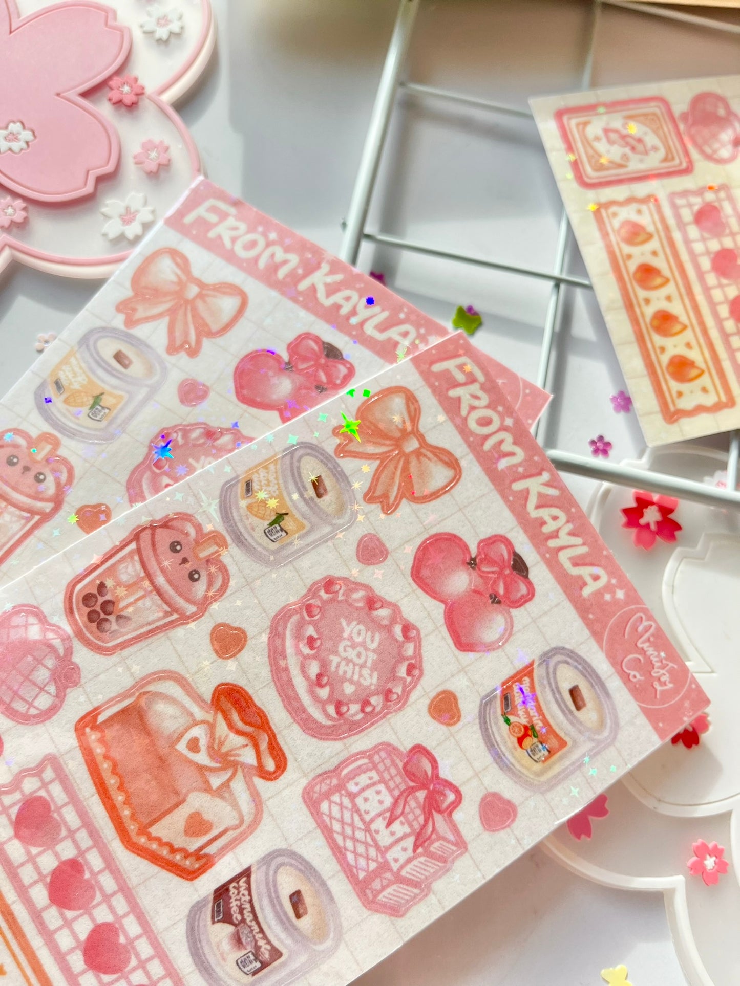 From Kayla Scented Sticker Sheet (B-grade)