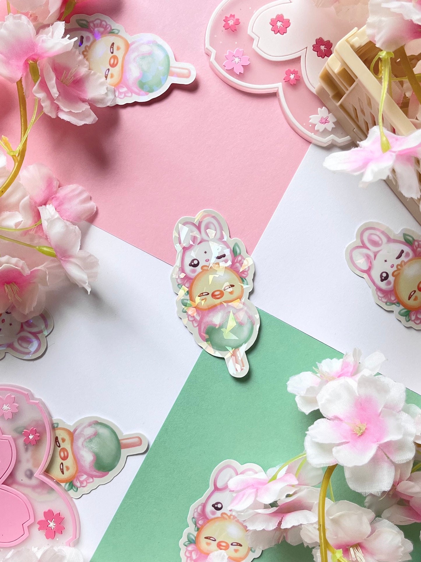 Dango Holographic Sticker