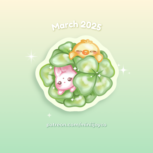 Clover Die-cut Sticker