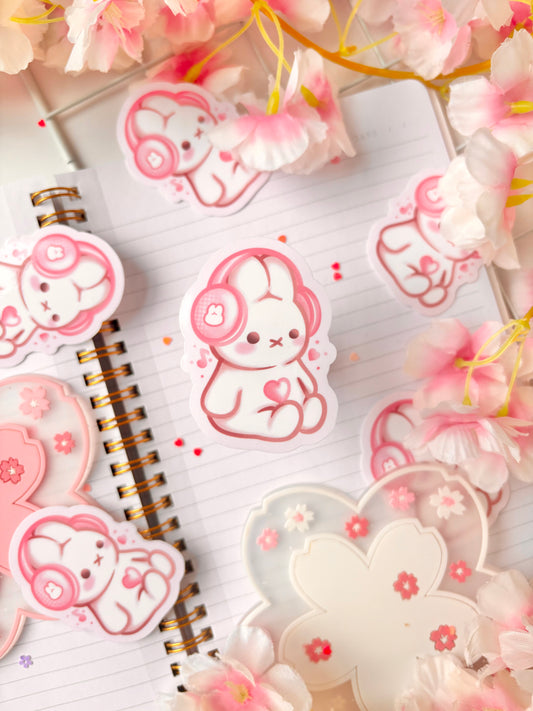 Miffy Headphones Vinyl Sticker