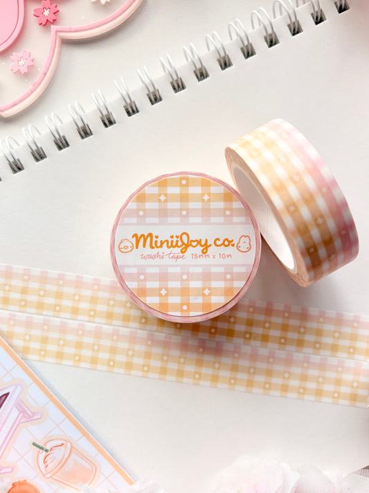 Gingham Gradient Washi Tape V2 - Yellow