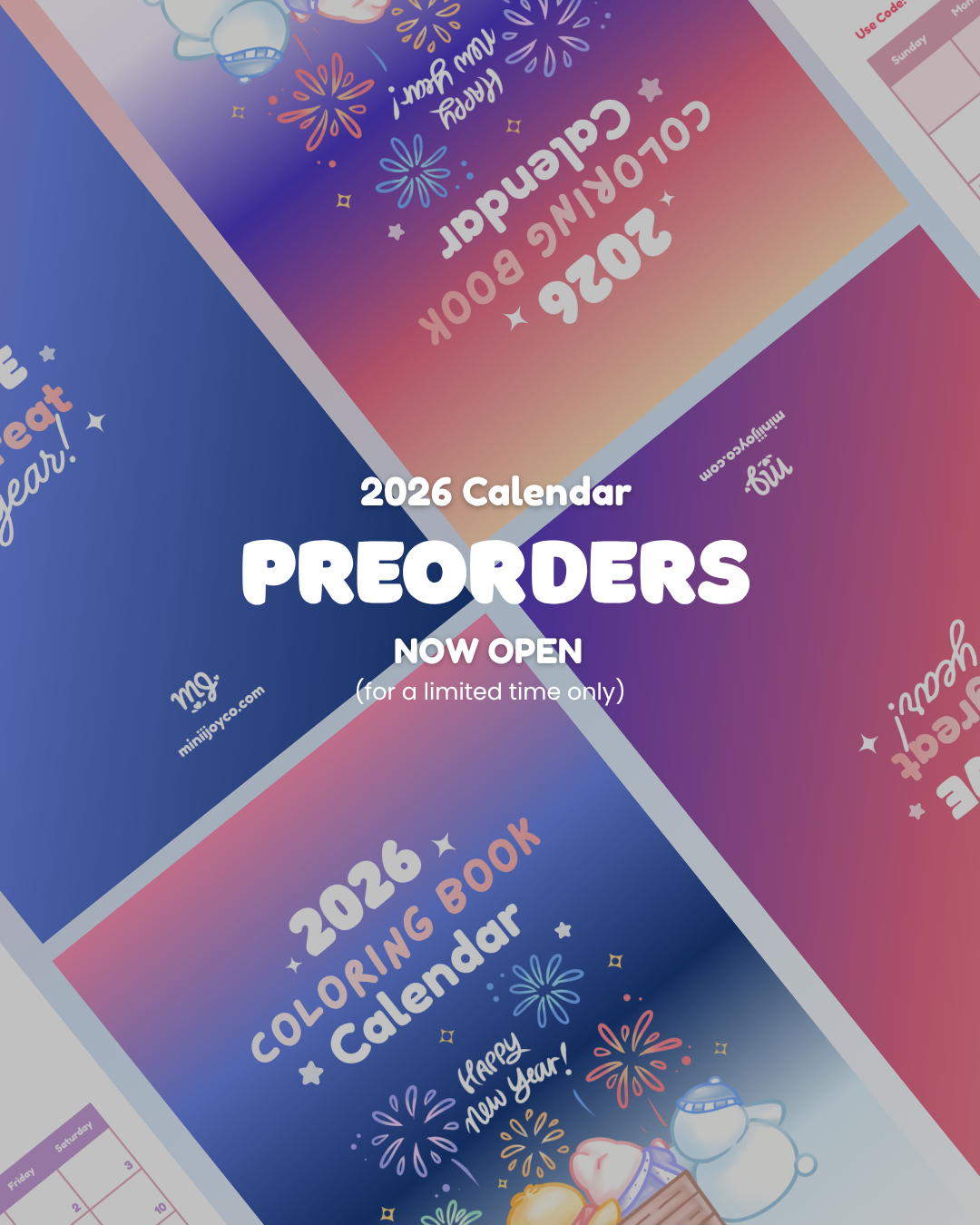 2026 Calendar Coloring Book (PRE-ORDER)