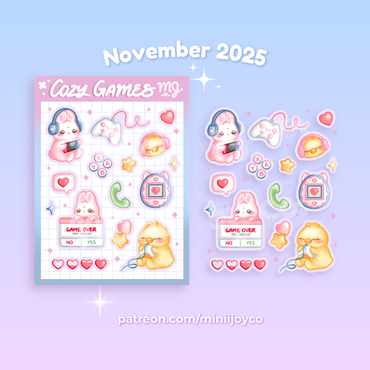 Cozy Games Mini Sheet