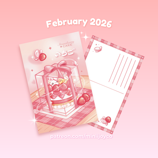 Strawberry Cake Print & Postcard