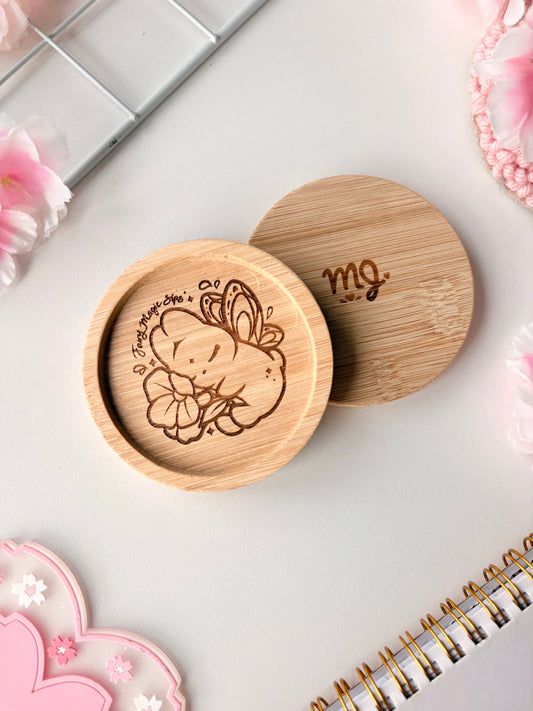 Fairy Magic Sips wooden coaster