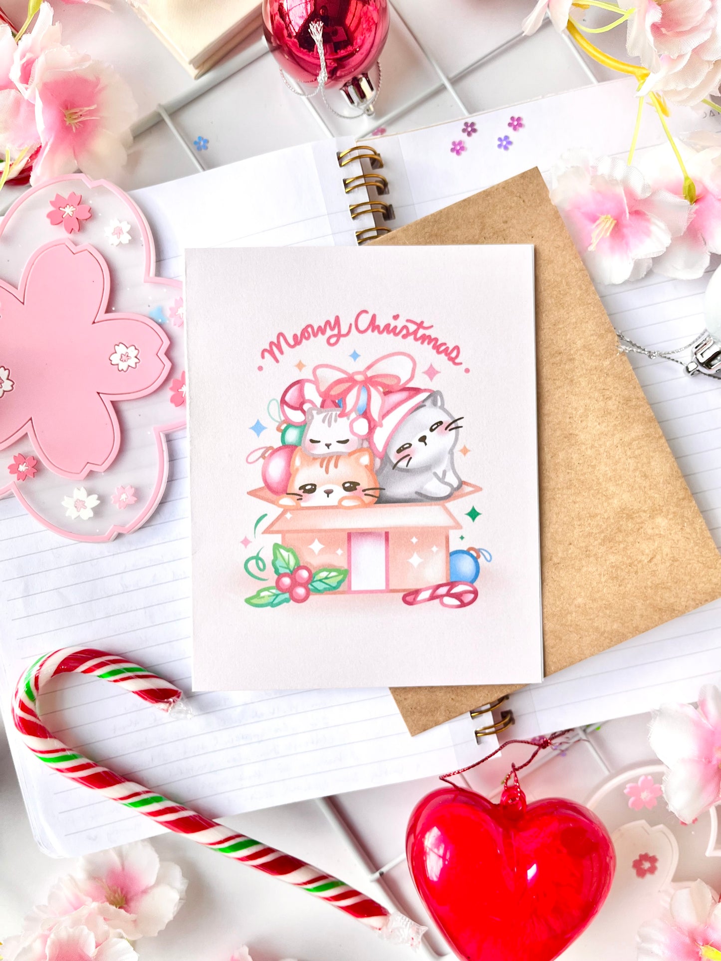 Meowy Christmas Greeting Card