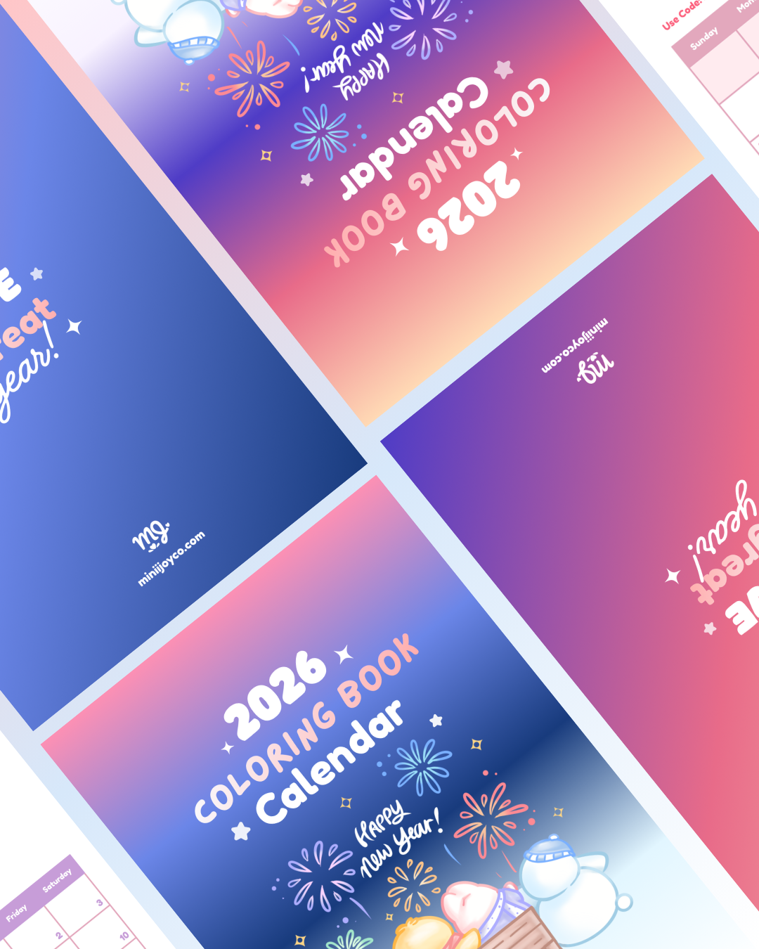 2026 Calendar Coloring Book (PRE-ORDER)