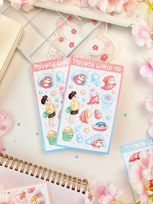 Ponyo's World Sticker Sheet