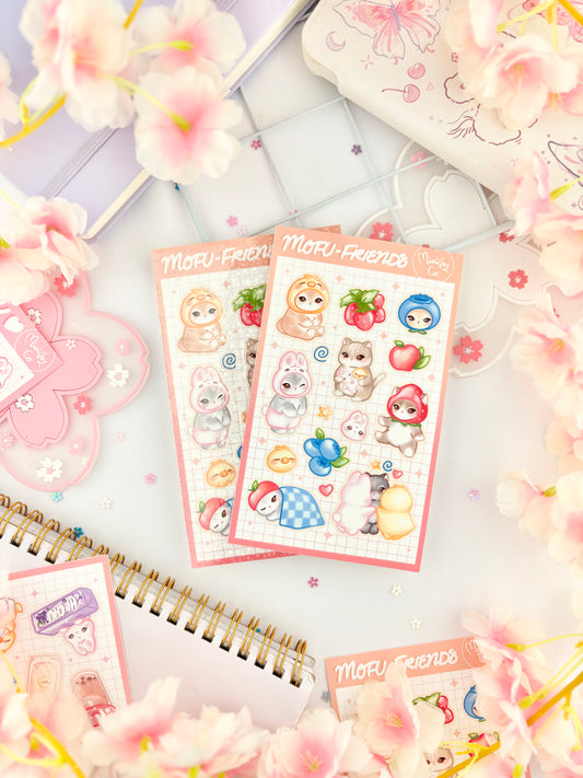 Mofu Friends Sticker Sheet