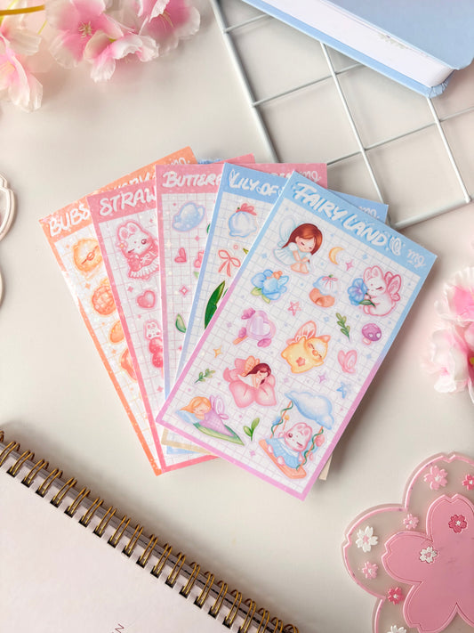 Spring 2026 Sticker Sheet Holo Bundle (Set of 5)