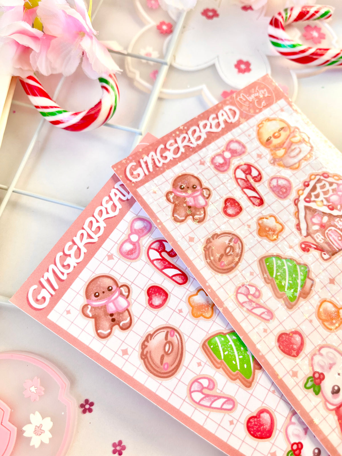 Gingerbread Sticker Gingerbread Sticker Sheet – MiniiJoyCo