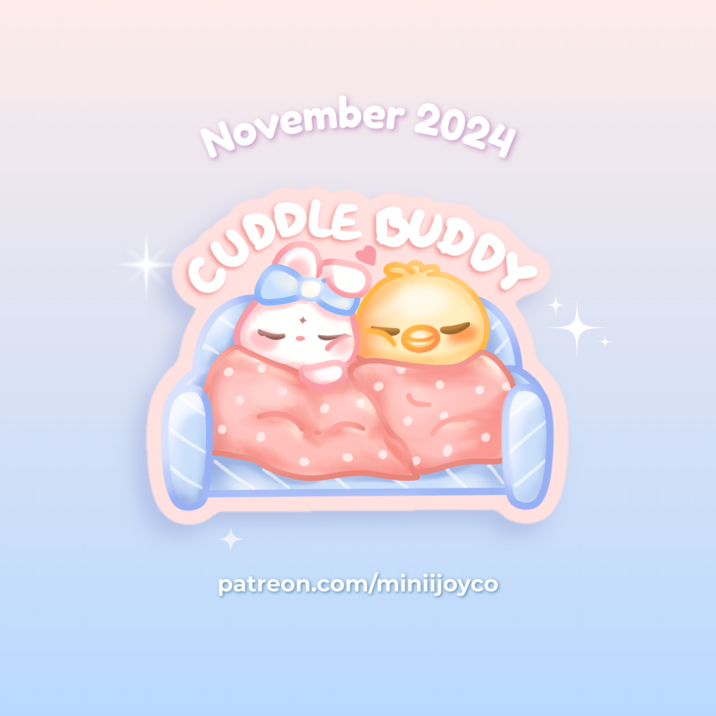 Cuddle Buddy Die-cut Sticker