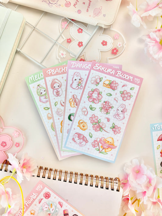 Spring Sticker Sheets Matte Bundle (Set of 4)