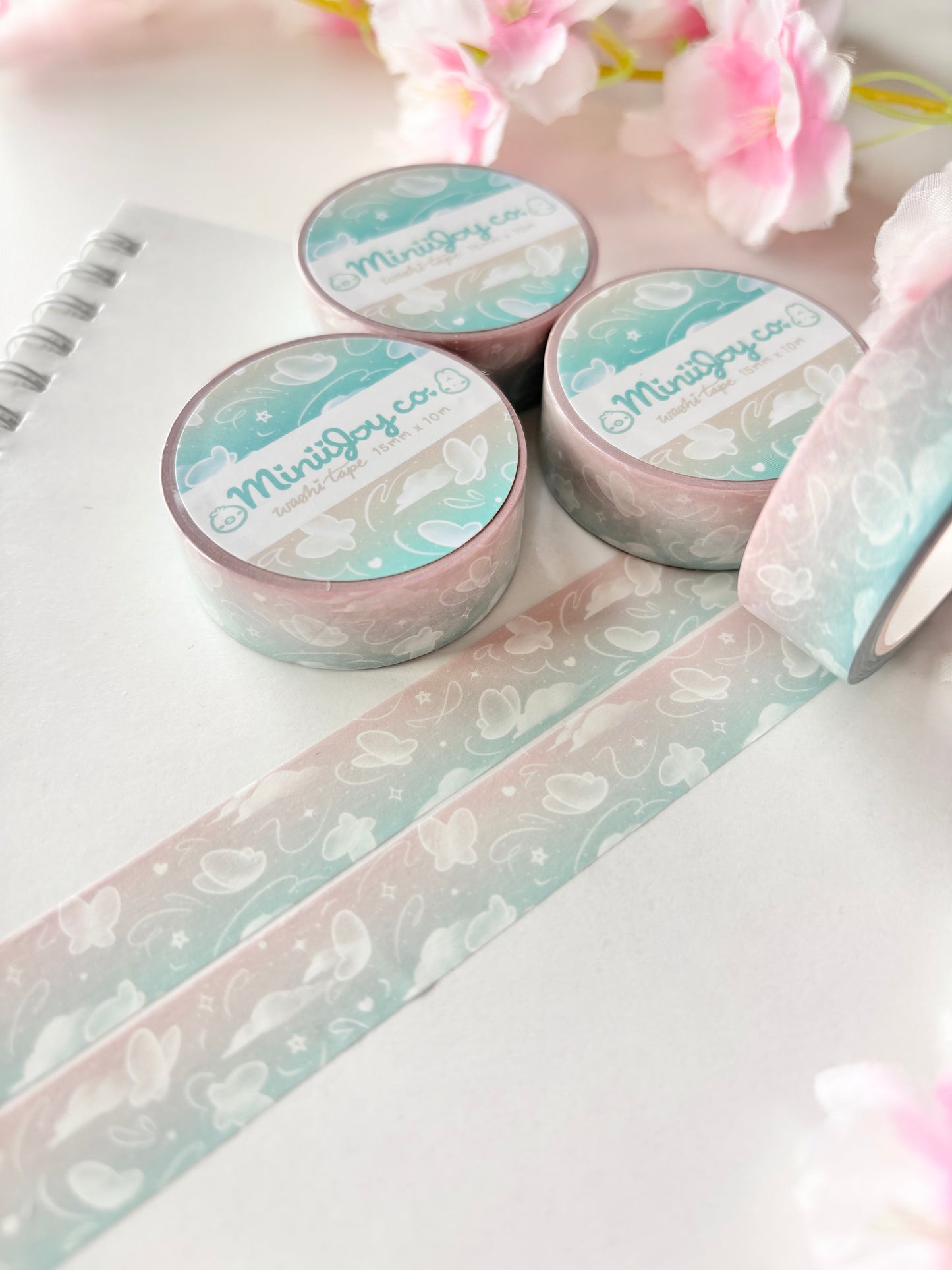 Butterfly Gradient Washi Tape - Teal