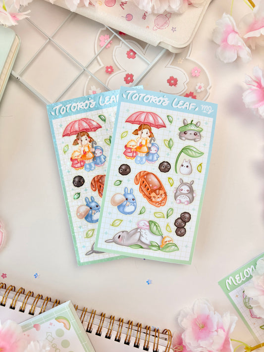 Totoro's Leaf Sticker Sheet