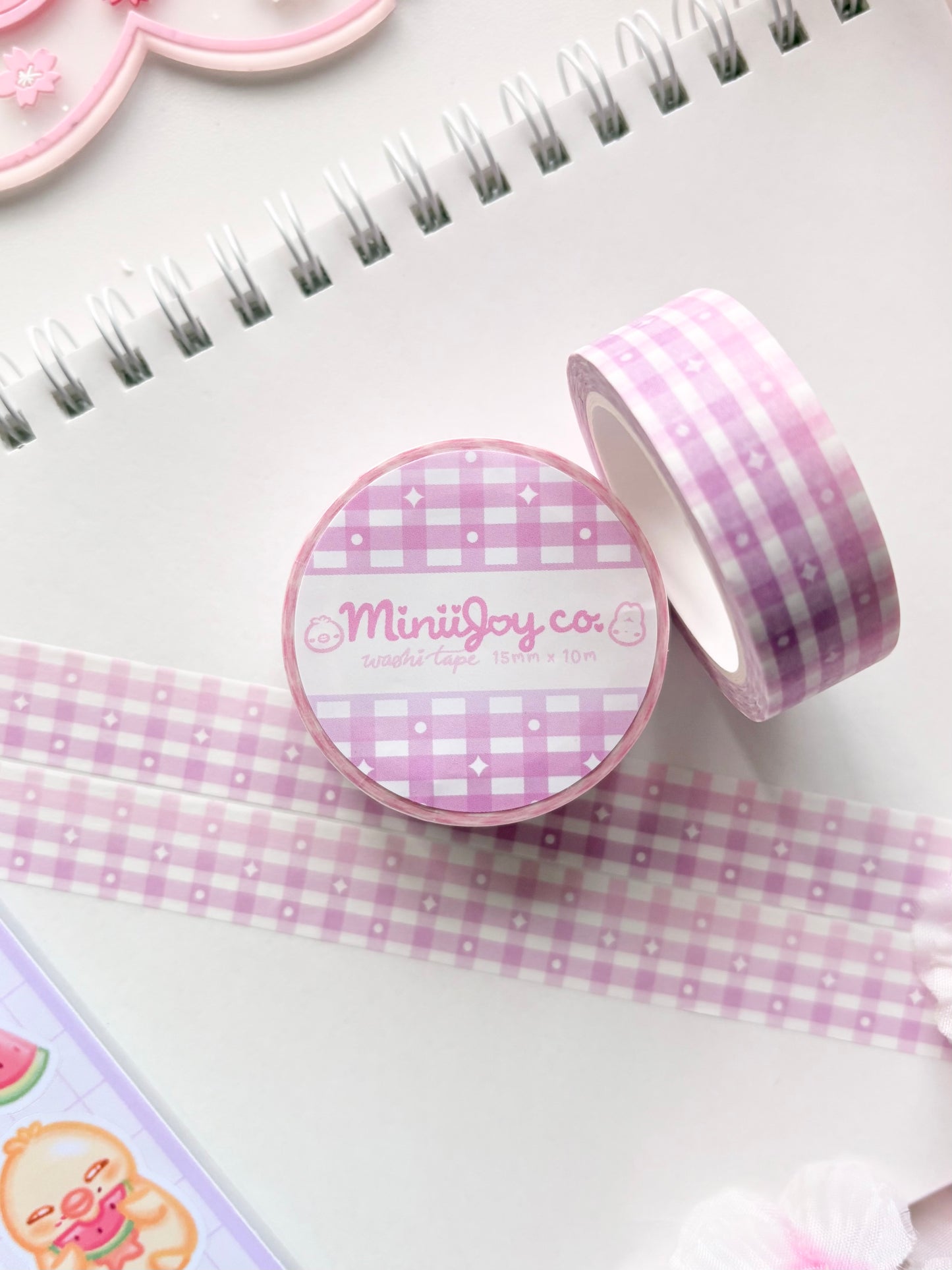 Gingham Gradient Washi Tape V1 -  Purple