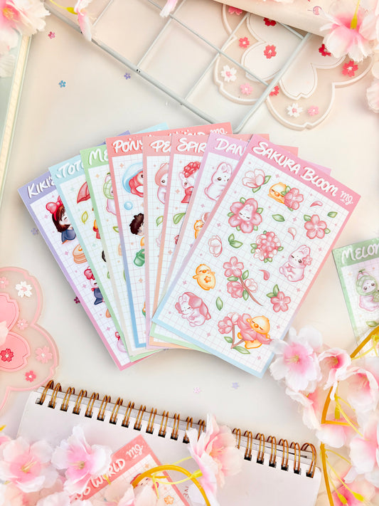 Ultimate Spring Sticker Sheets Matte Bundle (Set of 8)