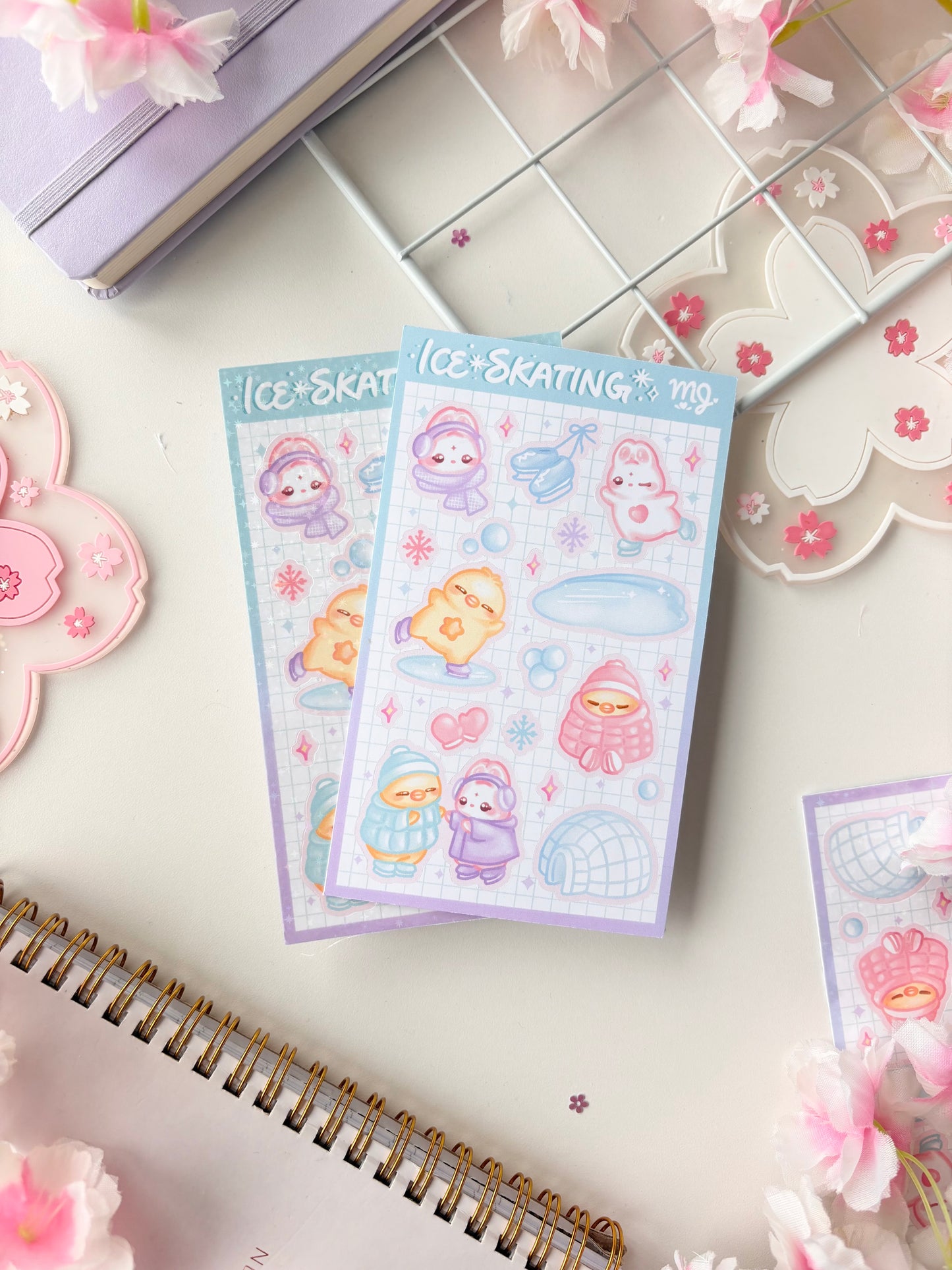 Ice Skating Sticker Sheet