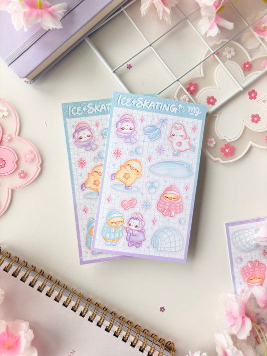 Ice Skating Sticker Sheet