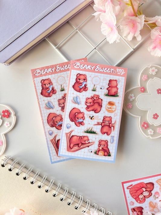 Beary Sweet  Sticker Sheet