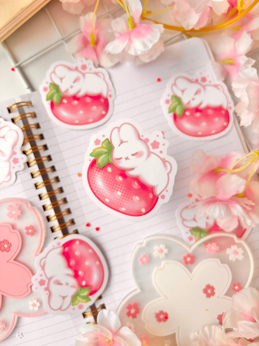 Miffy Strawberry Vinyl Sticker