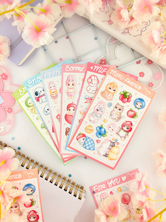 Trinket Sticker Sheets Matte Bundle (Set of 6)
