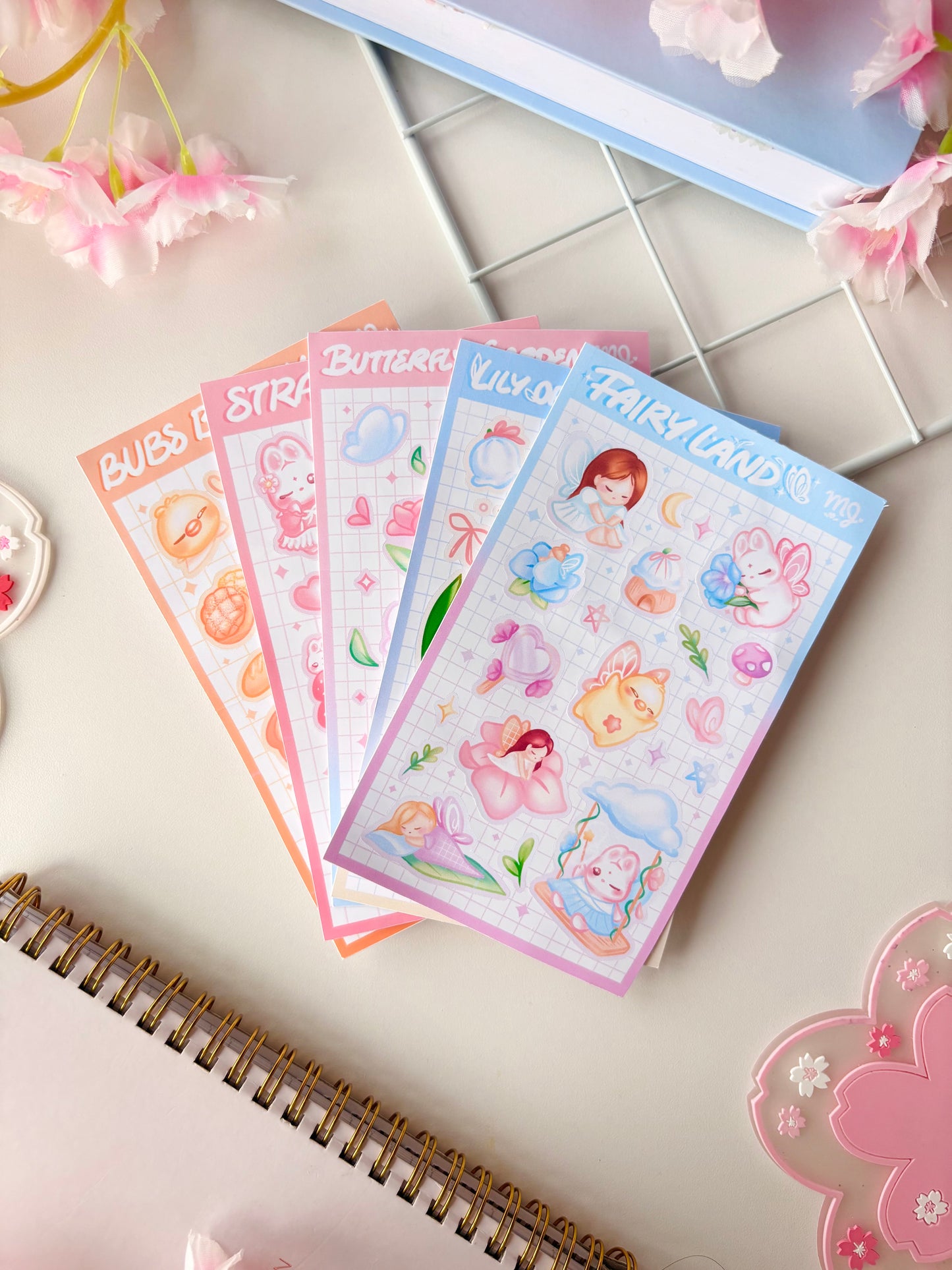 Spring 2026 Sticker Sheet Matte Bundle (Set of 5)