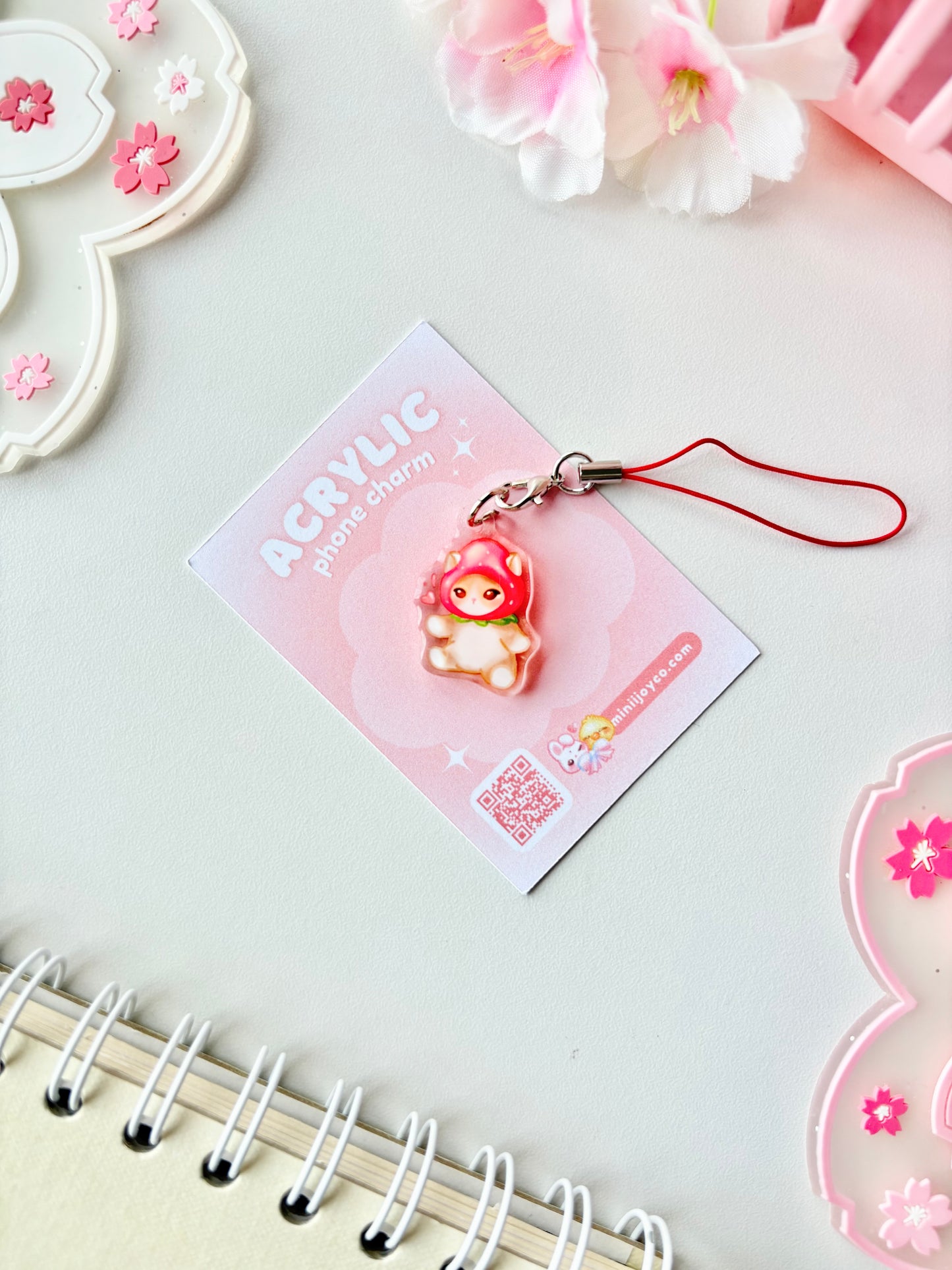 Cute Cat Phone Charms