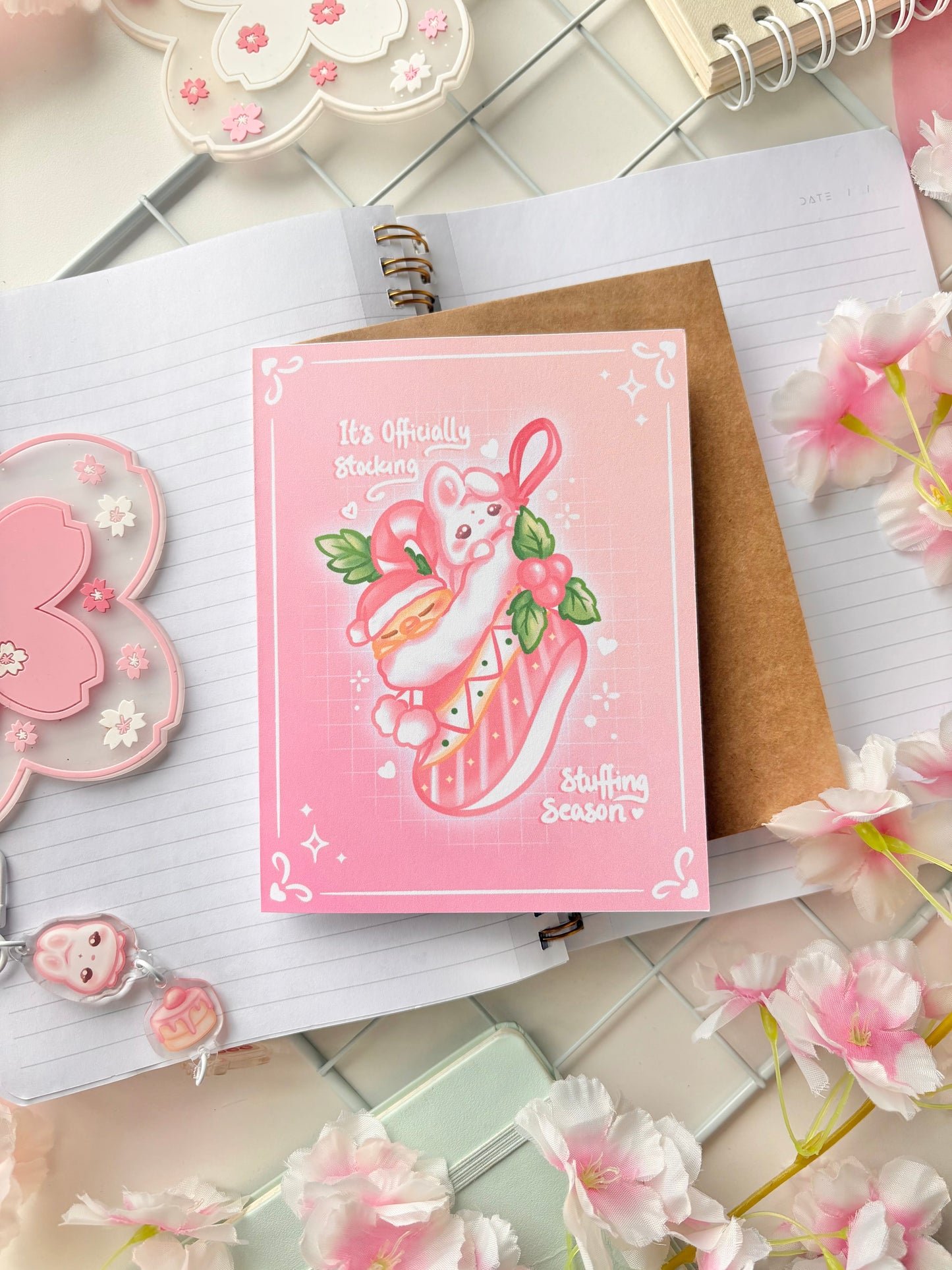 Stocking Stuffing Season Greeting Card