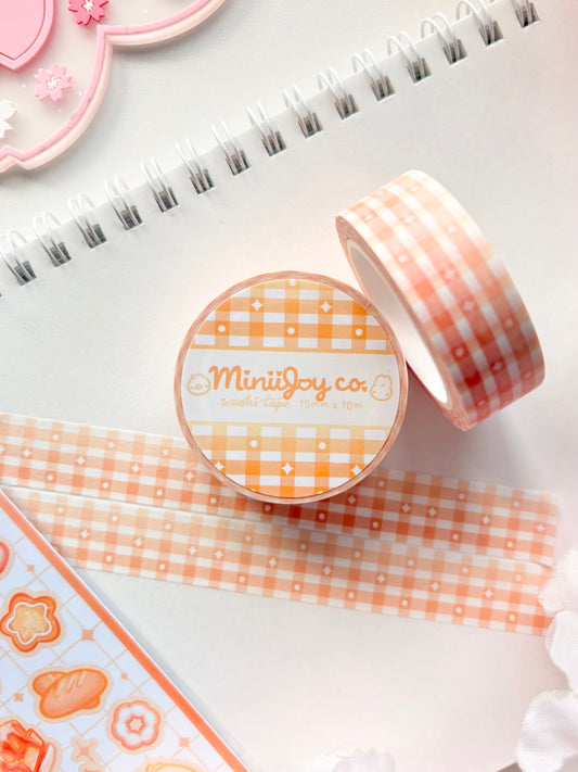 Gingham Gradient Washi Tape V1 -  Orange