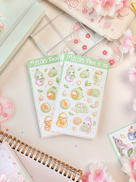 Melon Pan Sticker Sheet