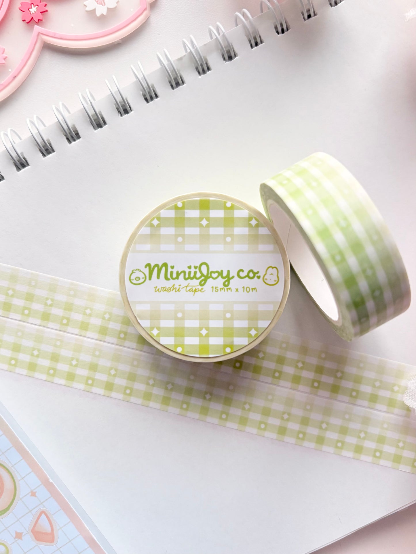 Gingham Gradient Washi Tape V2 - Green
