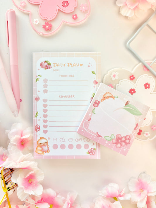 Sakura Peach Memo Set