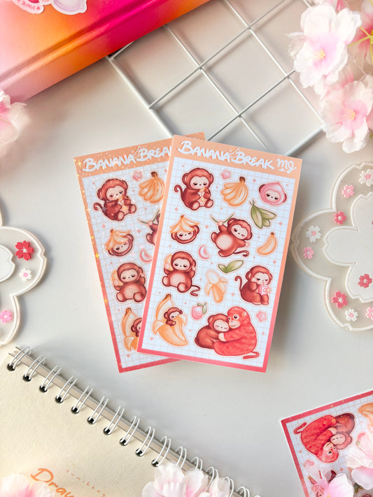 Banana Break  Sticker Sheet