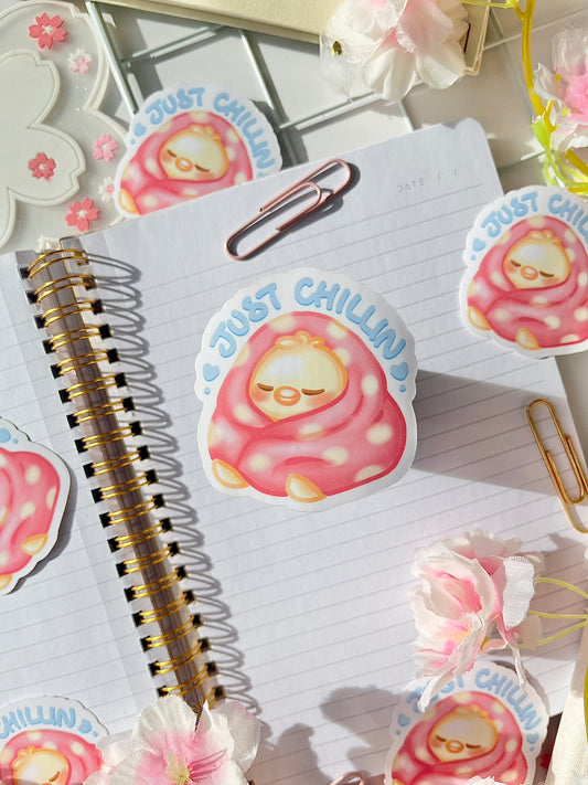 Just Chillin Vinyl Sticker