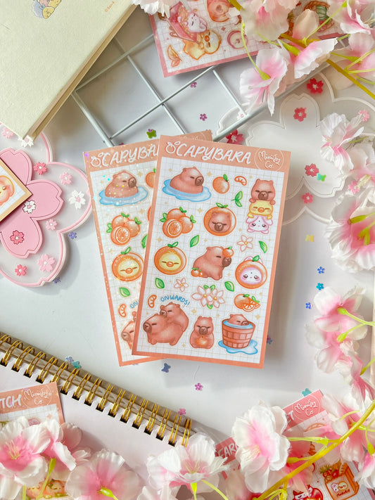Capybara Sticker Sheet