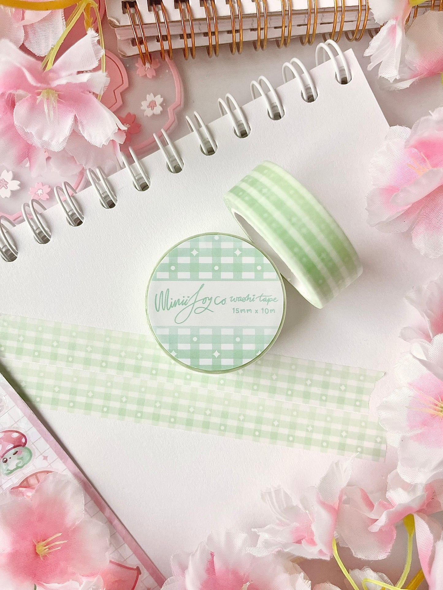 Gingham Washi Tape - Torquoise