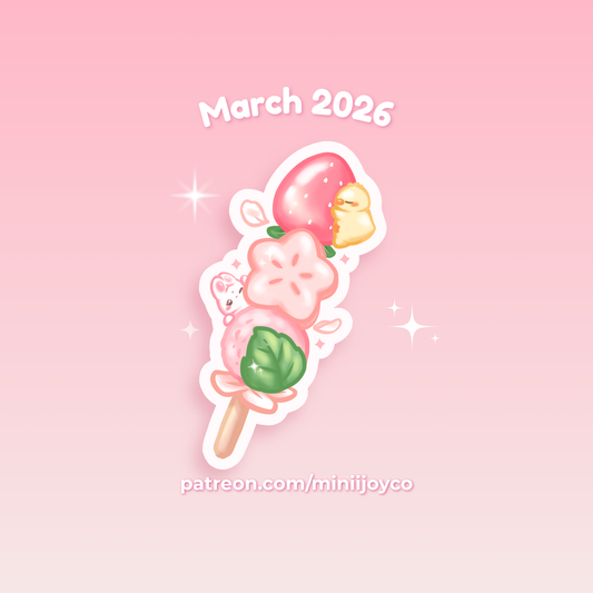 Sakura Dango Die-cut Sticker