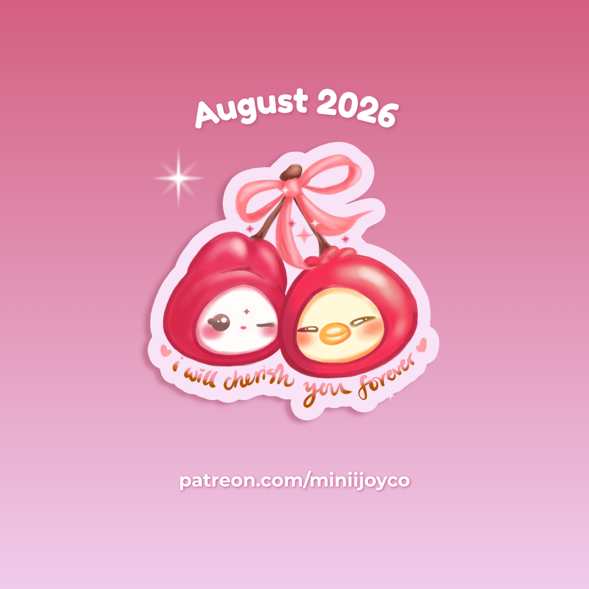 I Will Cherish You Forever Die-cut Sticker