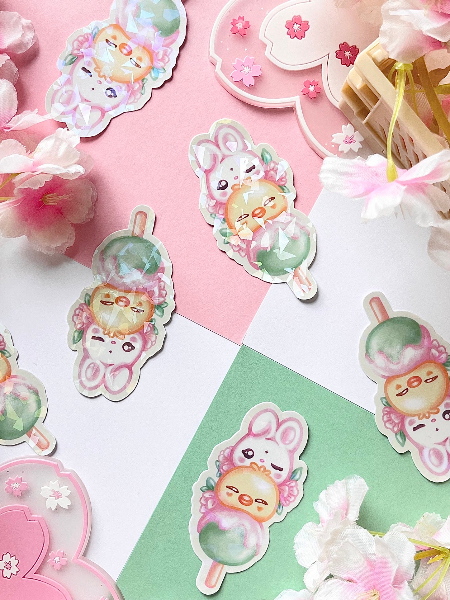 Dango Holographic Sticker