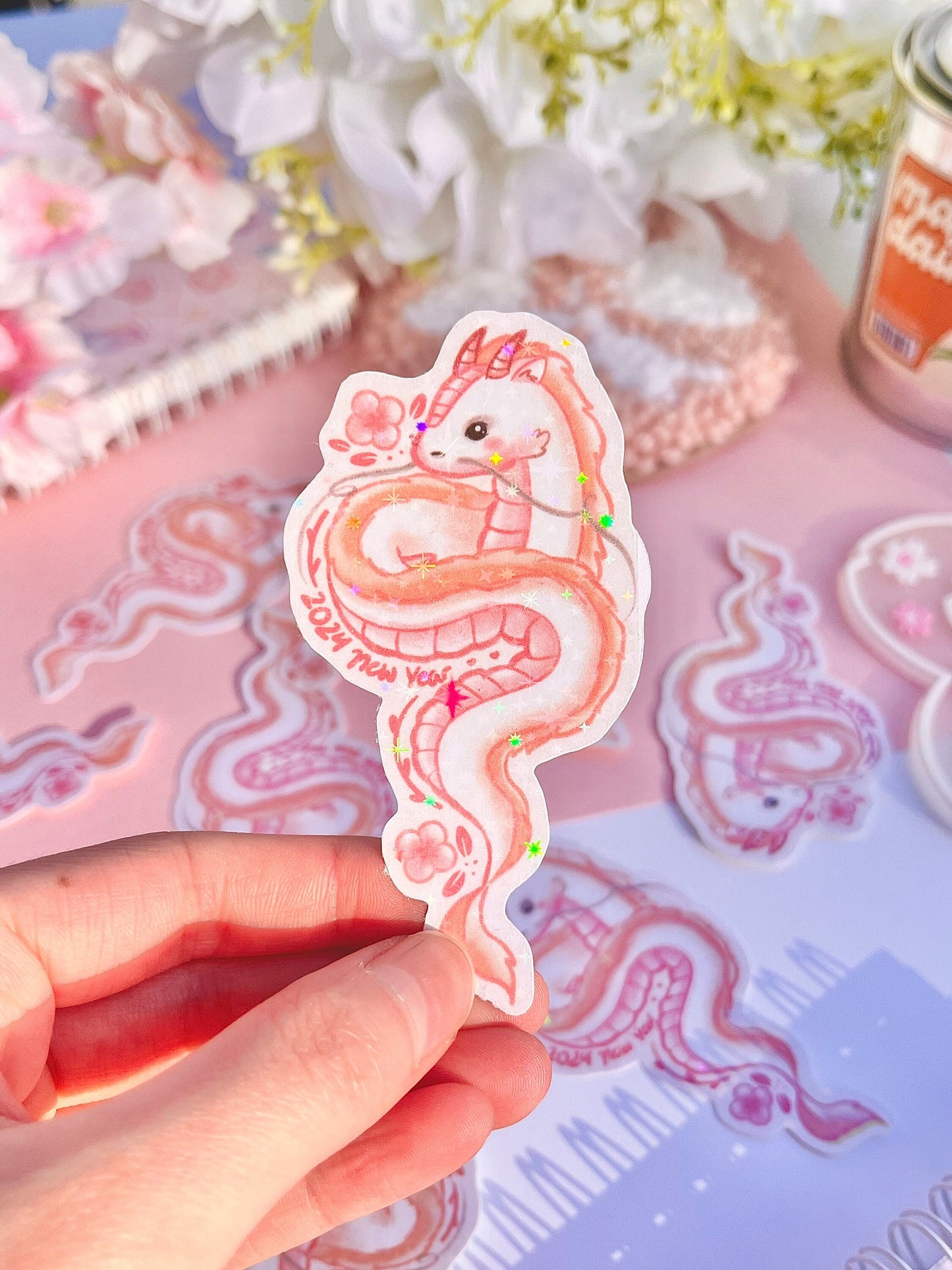 Dragon Holographic Die-cut Sticker (2024)